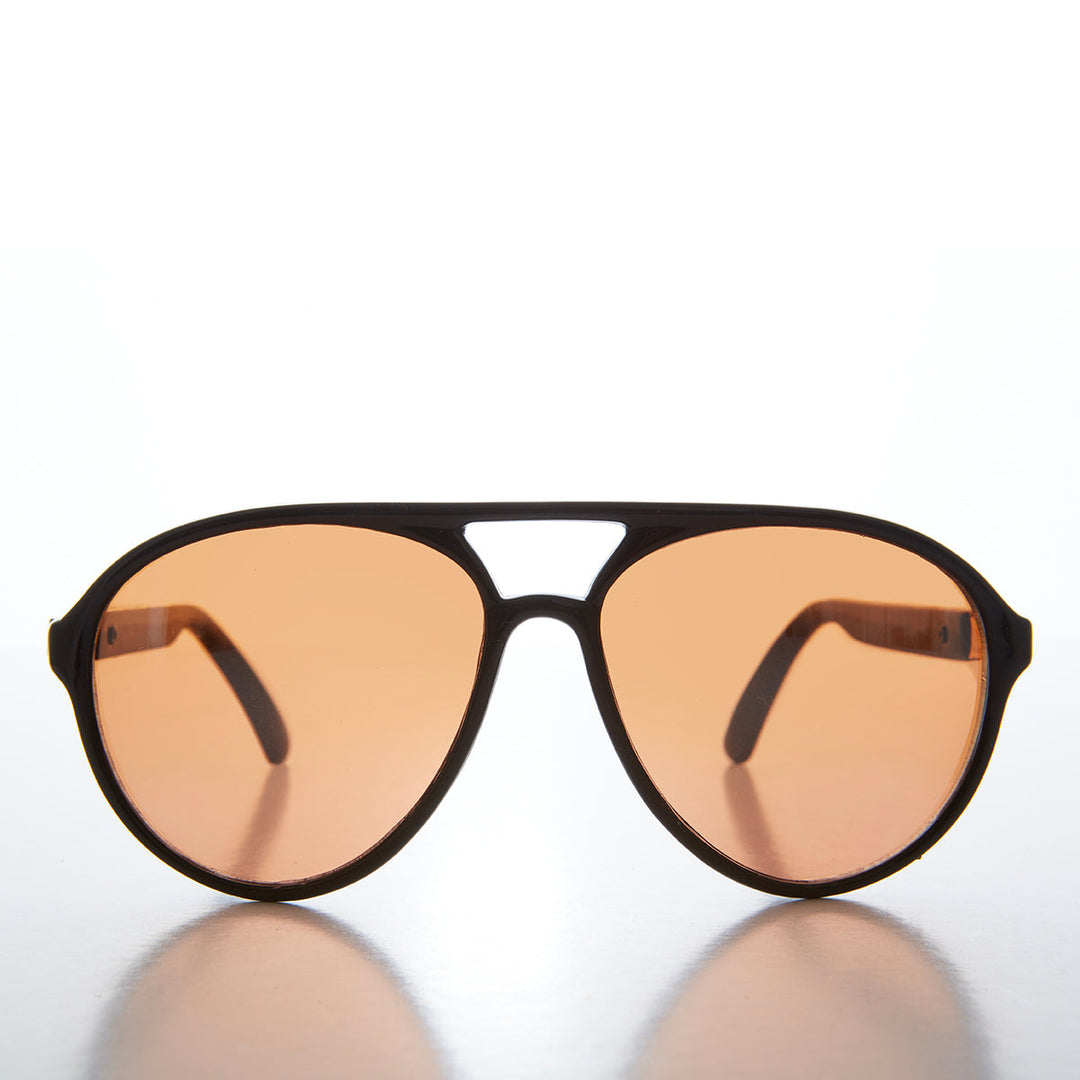 Classic Pilot Sunglasses With Copper Lens - Flores
