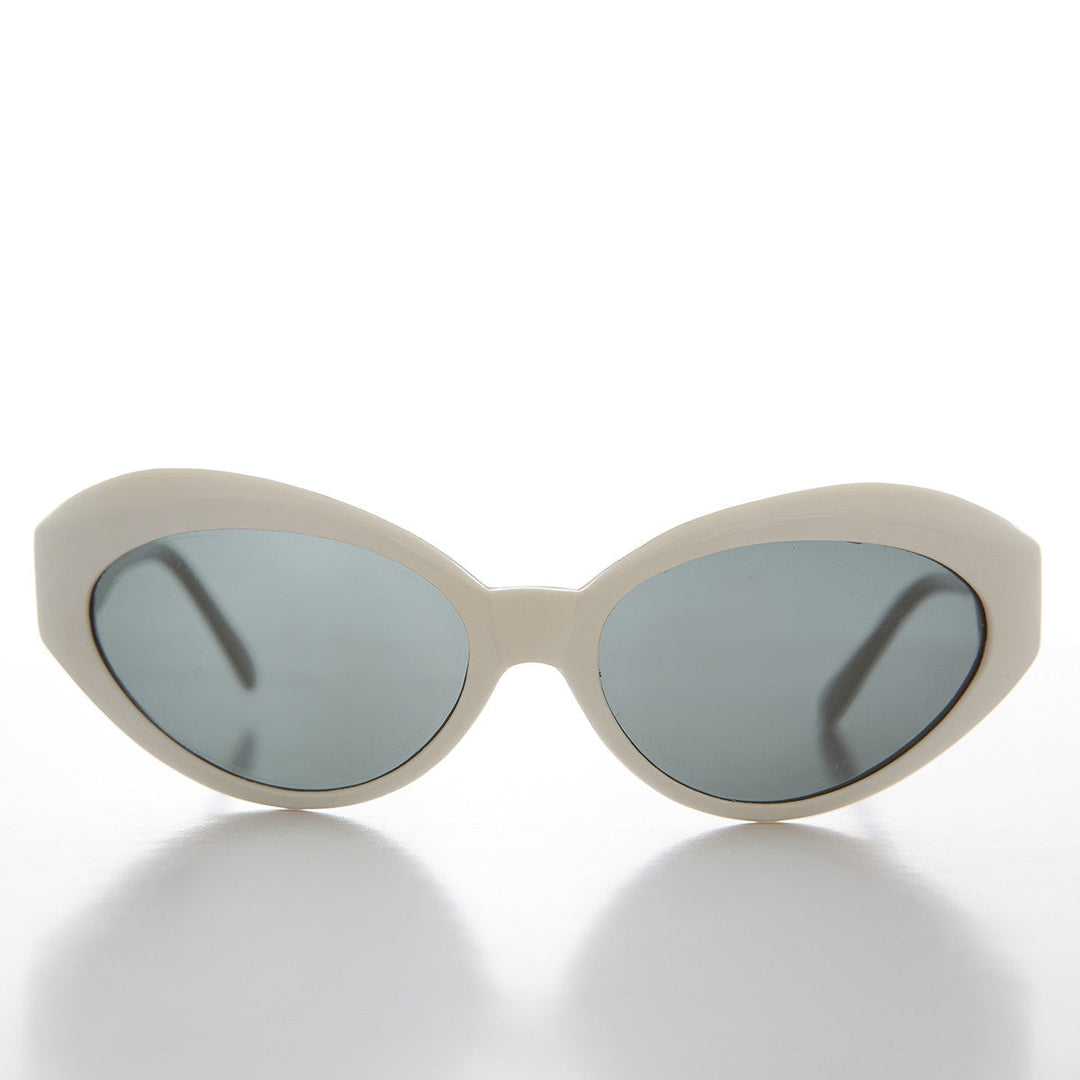 Gafas de sol estilo ojo de gato curvadas de los años 90 retro con lentes de vidrio - Flo