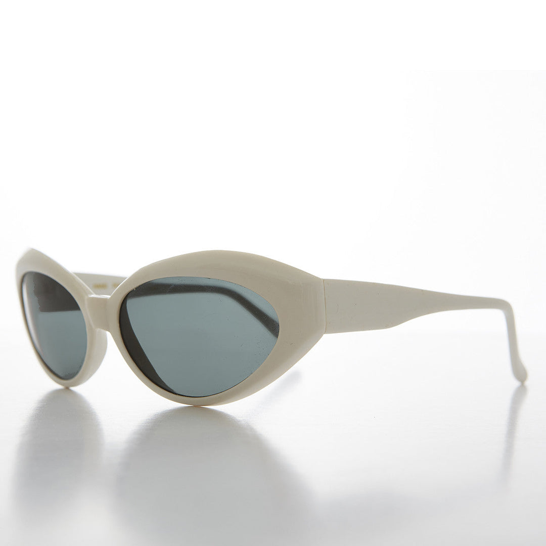 Gafas de sol estilo ojo de gato curvadas de los años 90 retro con lentes de vidrio - Flo