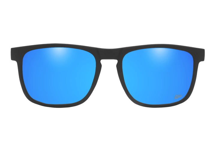 Floaties - Matte Black - Electric Blue Polarized