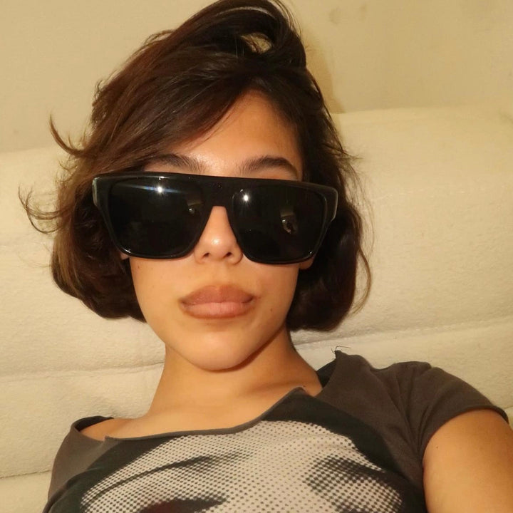 MAN DOWN Black Square Sunglasses
