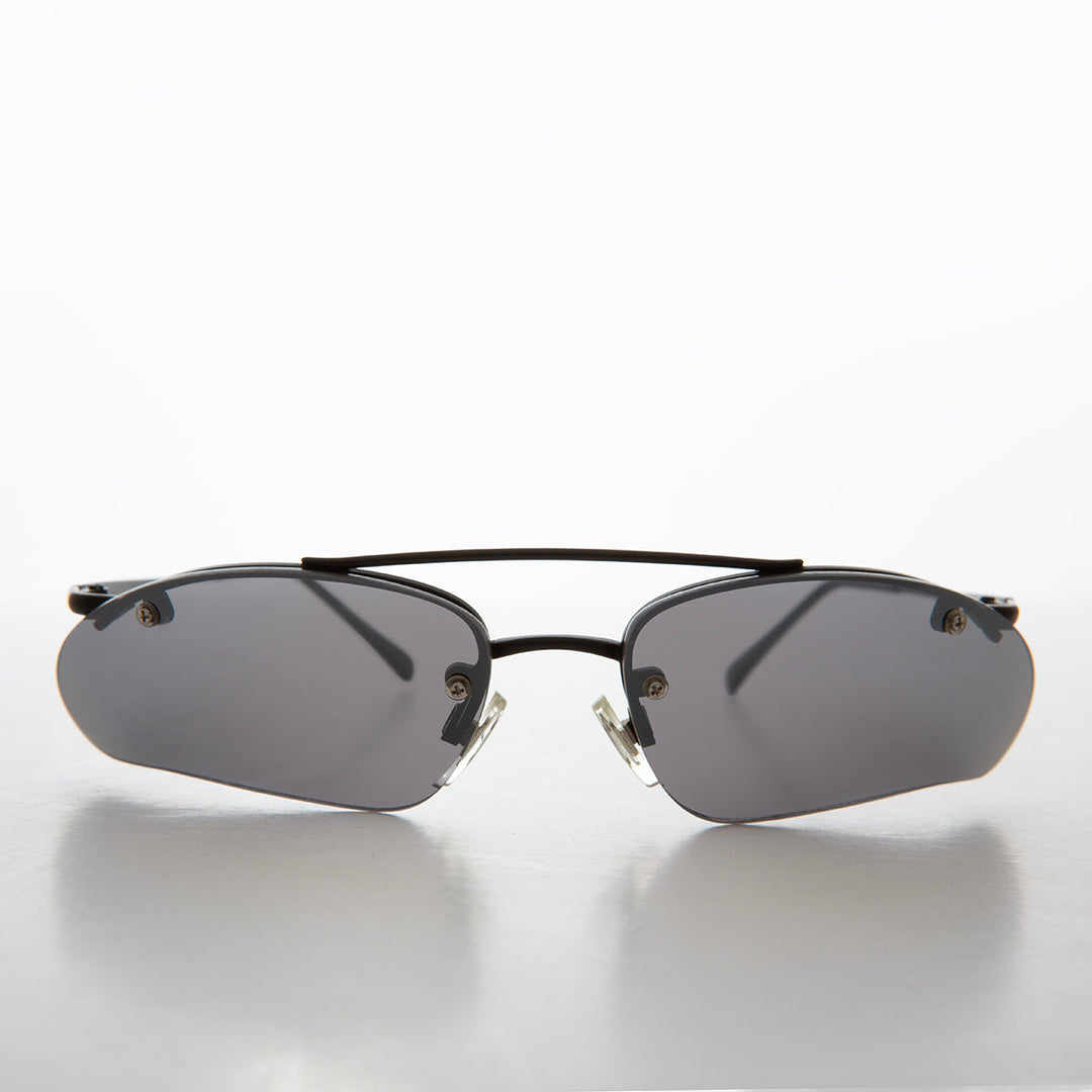 Wrap Around Architectural y2k Sunglasses - Ginko