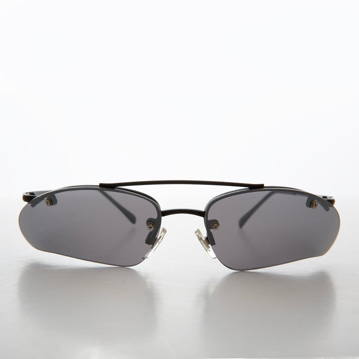 Wrap Around Architectural y2k Sunglasses - Ginko