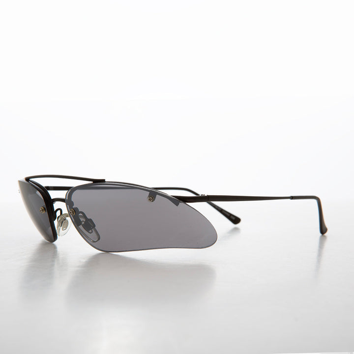 Wrap Around Architectural y2k Sunglasses - Ginko