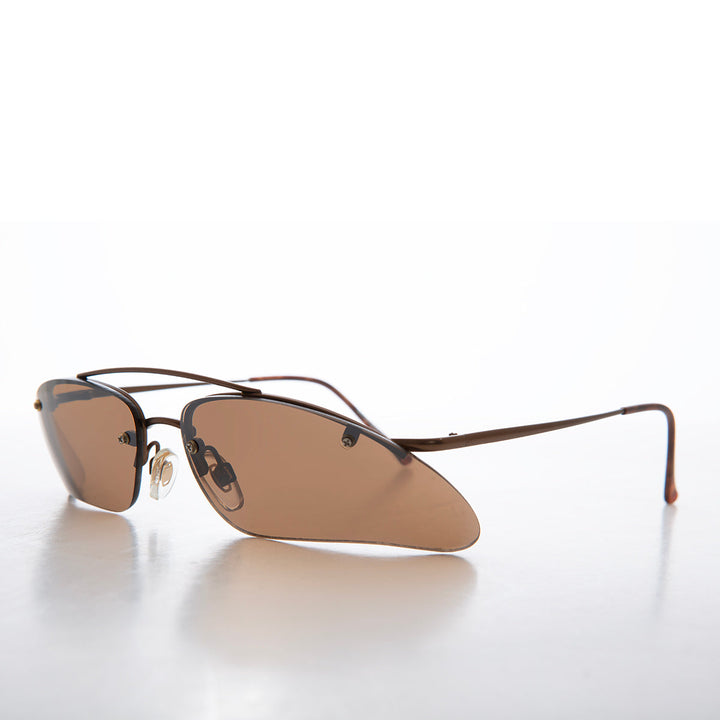 Wrap Around Architectural y2k Sunglasses - Ginko