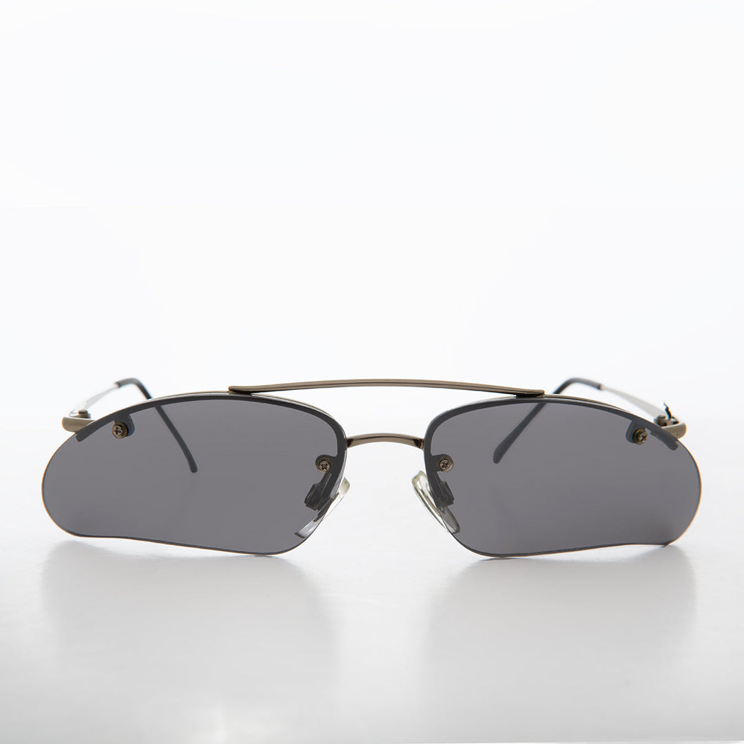 Wrap Around Architectural y2k Sunglasses - Ginko