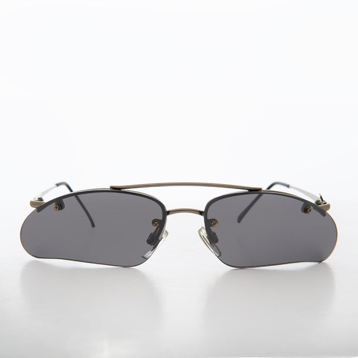 Wrap Around Architectural y2k Sunglasses - Ginko