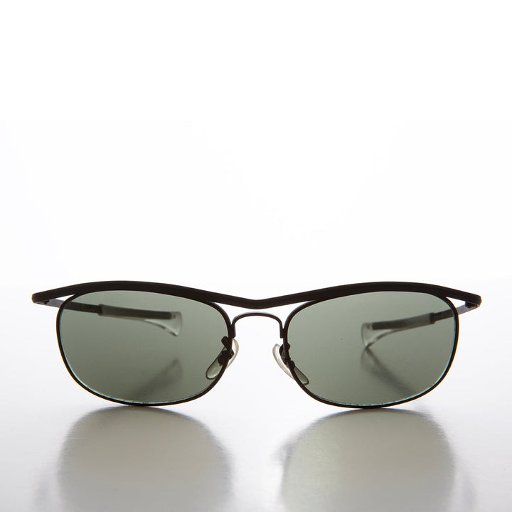 80s Metal Wrap Sunglass with Paddle Temples - Gorman