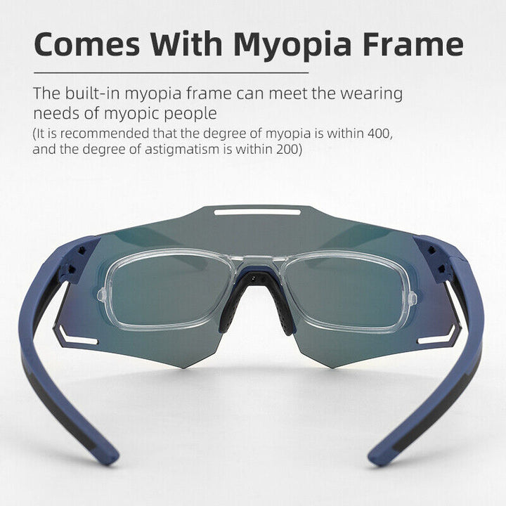UV400 Polarized/Photochromic Cycling Glasses