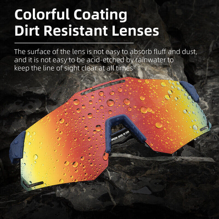 UV400 Polarized/Photochromic Cycling Glasses