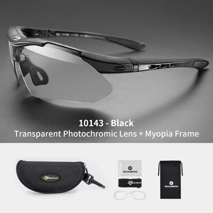 ROCKBROS Photochromic Cycling Glasses Bicycle UV400 Sports Eyewear Ultralight Riding MTB Sunglasses Men Fishing Bike Equipment