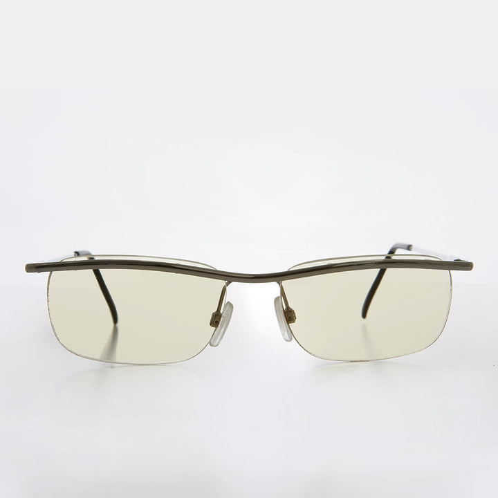 Rimless Y2k Sleek Rectangle Vintage Sunglasses - Hyland