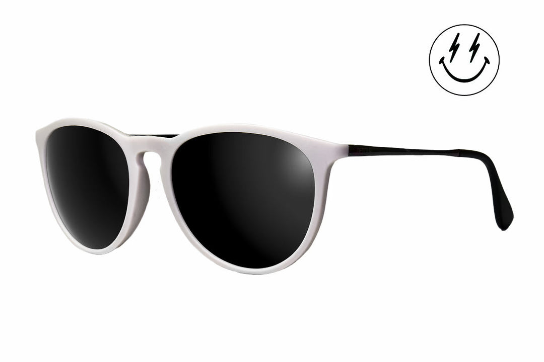 Hurricane - Matte Off White - Jett Lambert -  Jet Black Polarized