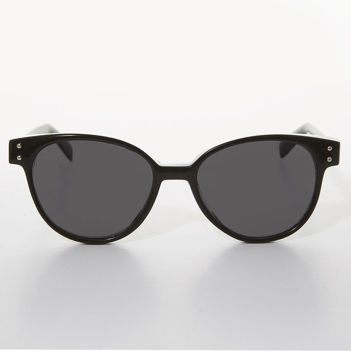 Round Horn Rim Cat Eye Women&