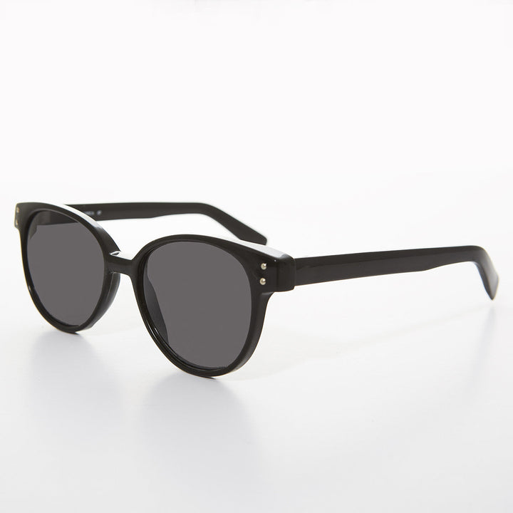 Round Horn Rim Cat Eye Women&