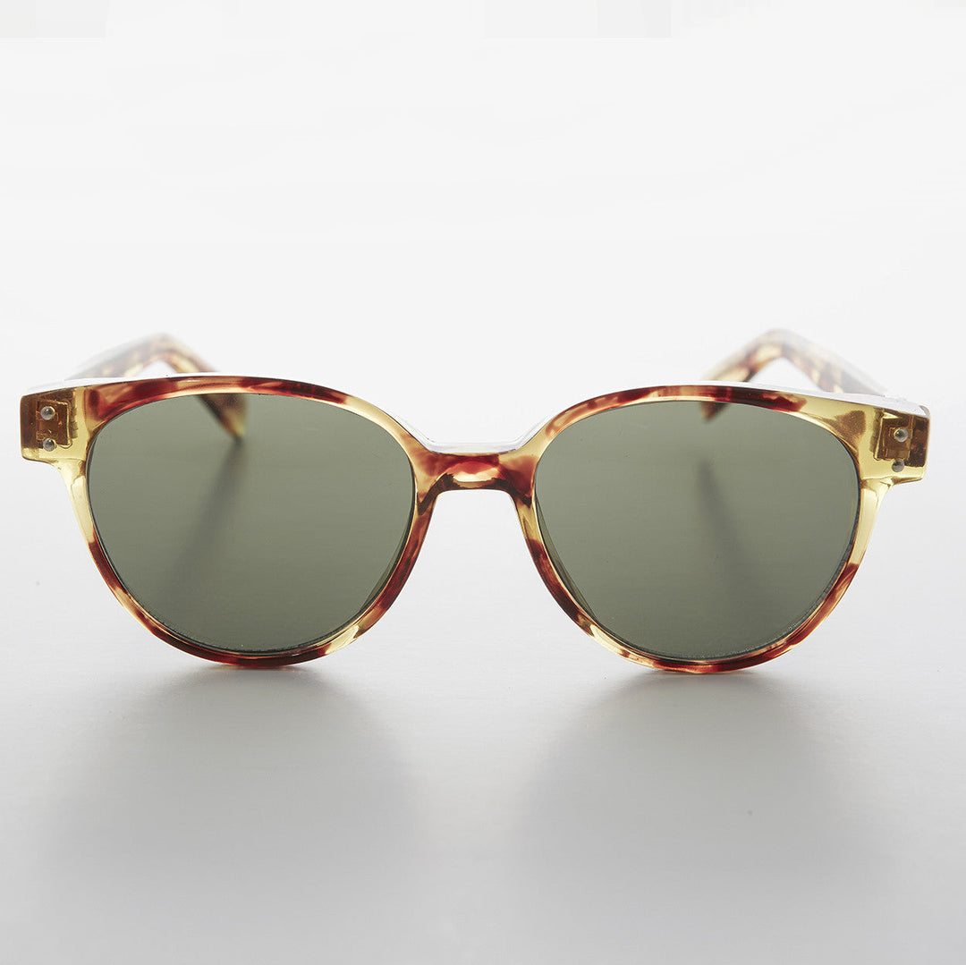 Round Horn Rim Cat Eye Women&