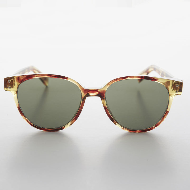 Round Horn Rim Cat Eye Women&
