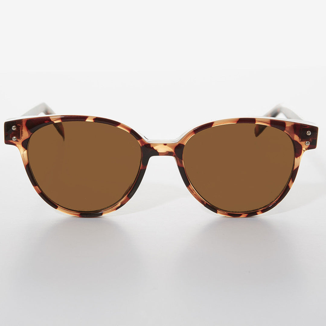 Round Horn Rim Cat Eye Women&