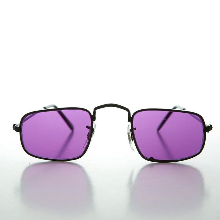Square Hippy Ben Franklin Colored Lens Vintage Sunglass - Jazz