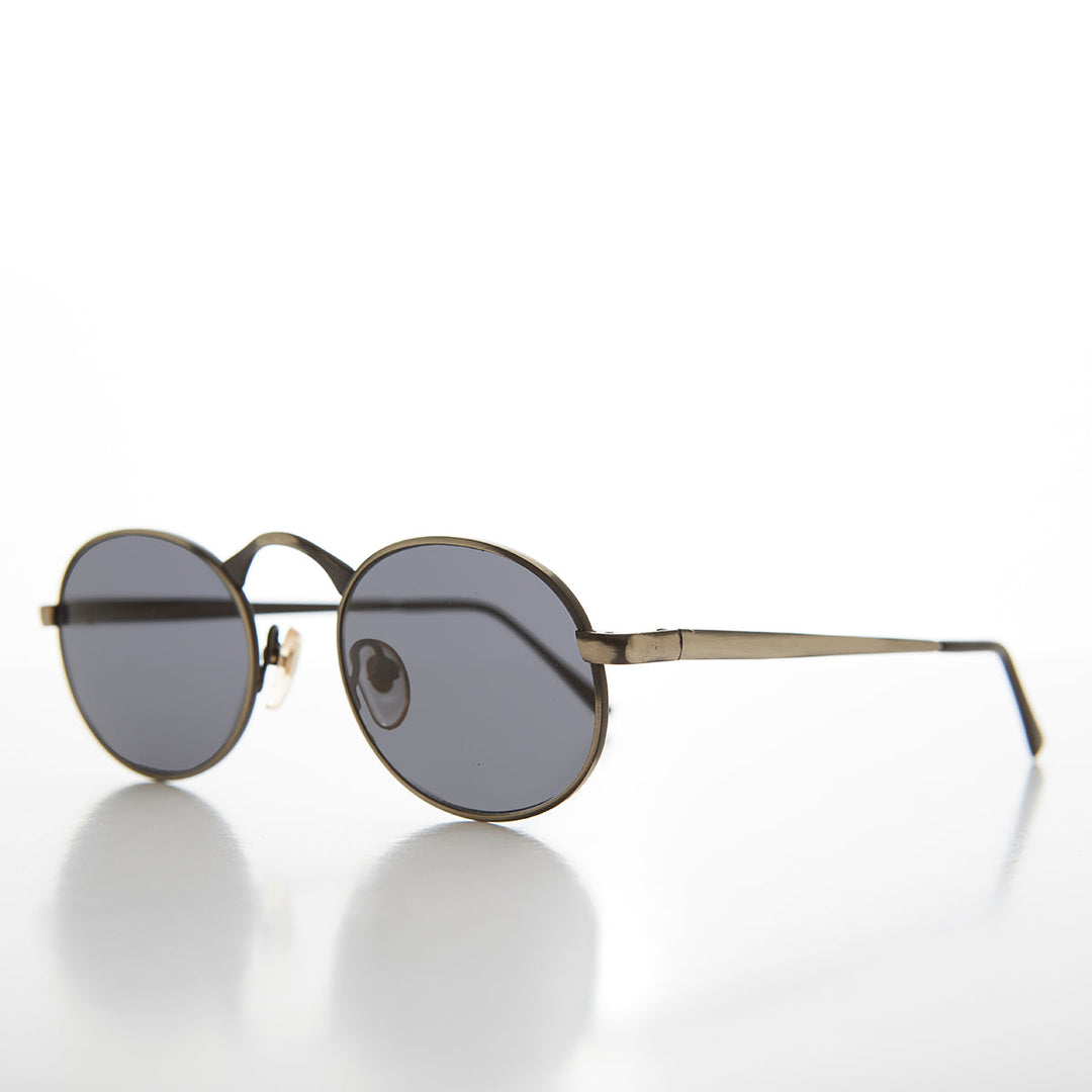 Victorian Oval Industrial Metal Vintage Sunglass - Jethro