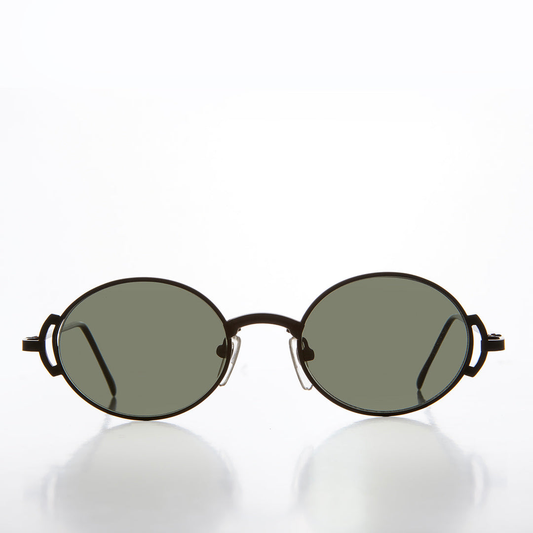 90s Oval Steampunk Sunglass - Kaiser