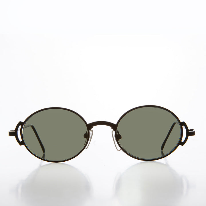 90s Oval Steampunk Sunglass - Kaiser