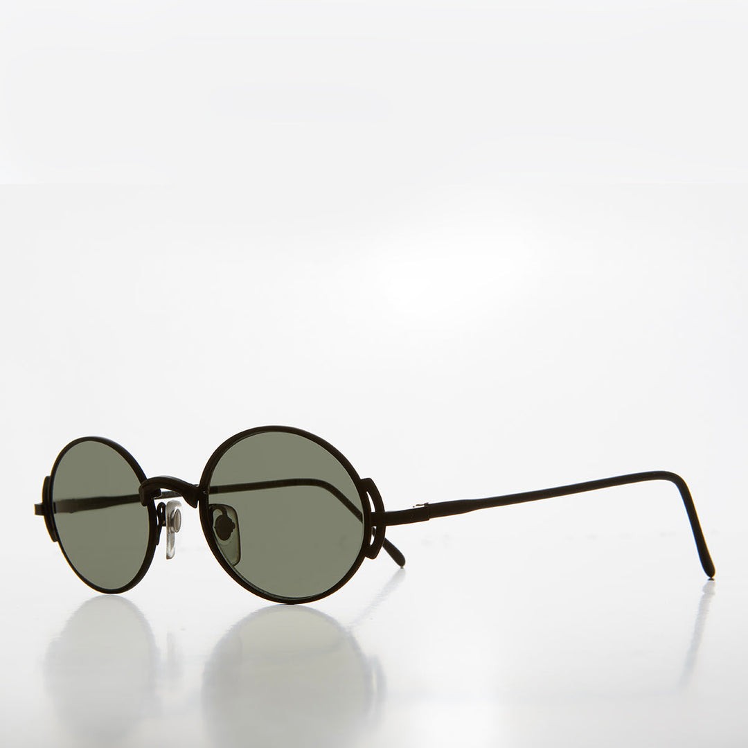 90s Oval Steampunk Sunglass - Kaiser