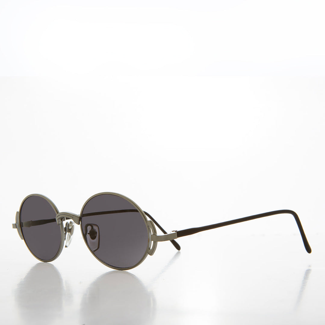 90s Oval Steampunk Sunglass - Kaiser