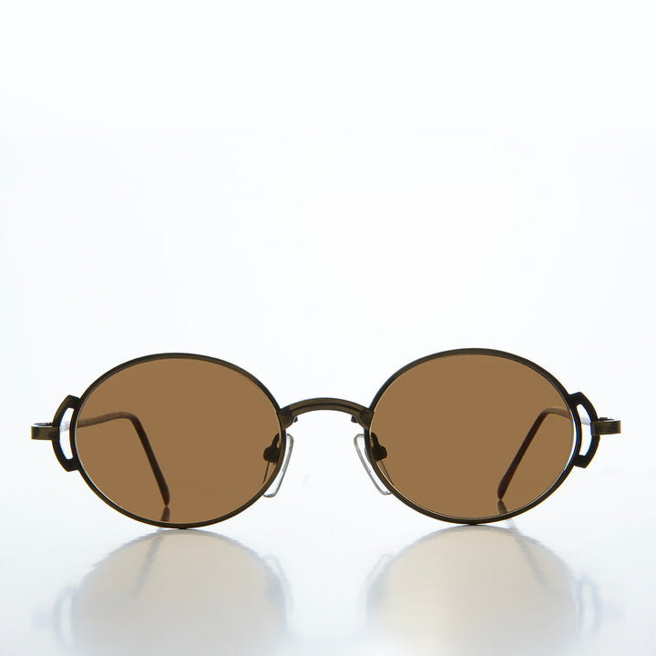 90s Oval Steampunk Sunglass - Kaiser
