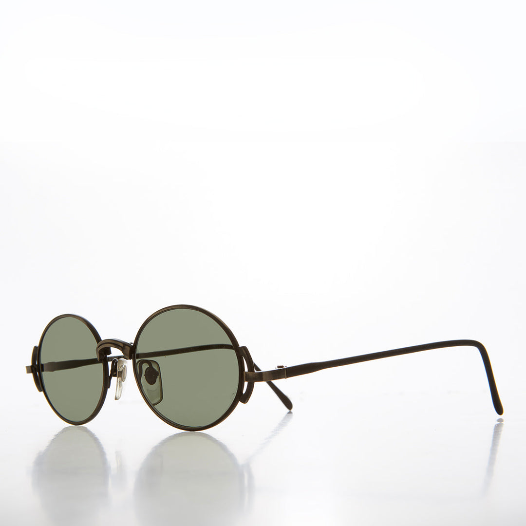 90s Oval Steampunk Sunglass - Kaiser