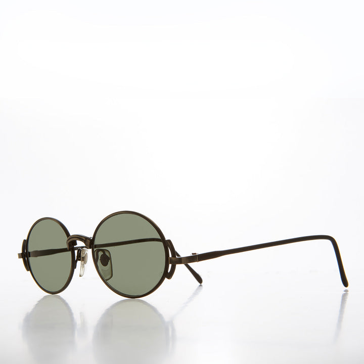 90s Oval Steampunk Sunglass - Kaiser