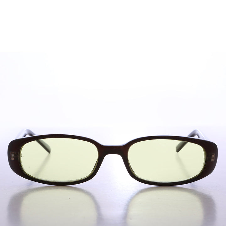 90s Mod Rectangular Sunglass Color Lens - Landis
