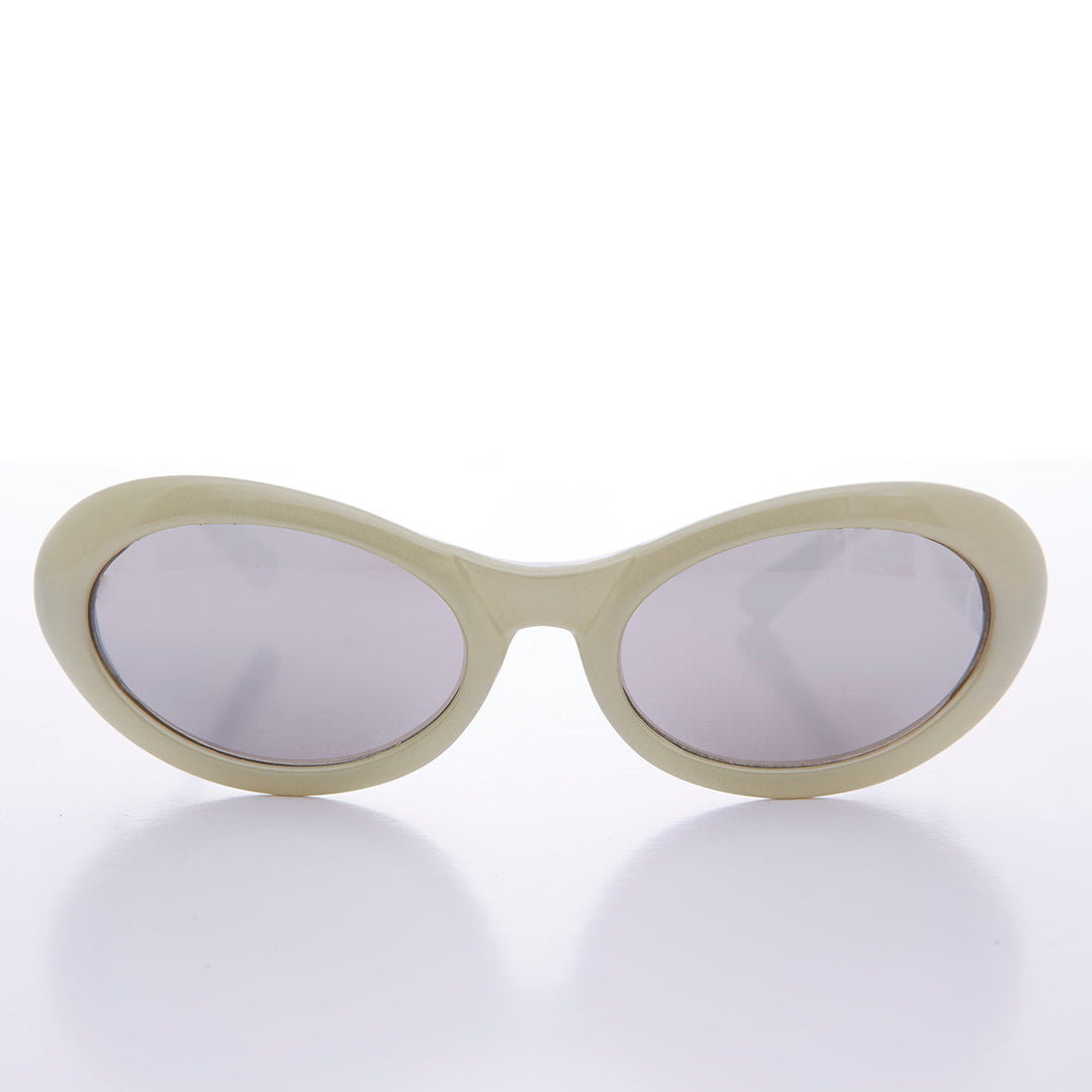 Curved Oval Cat Eye Vintage Sunglass - Lanie 2