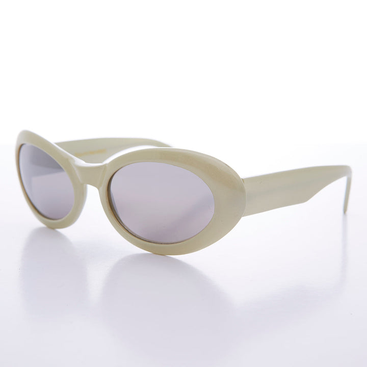 Curved Oval Cat Eye Vintage Sunglass - Lanie 2