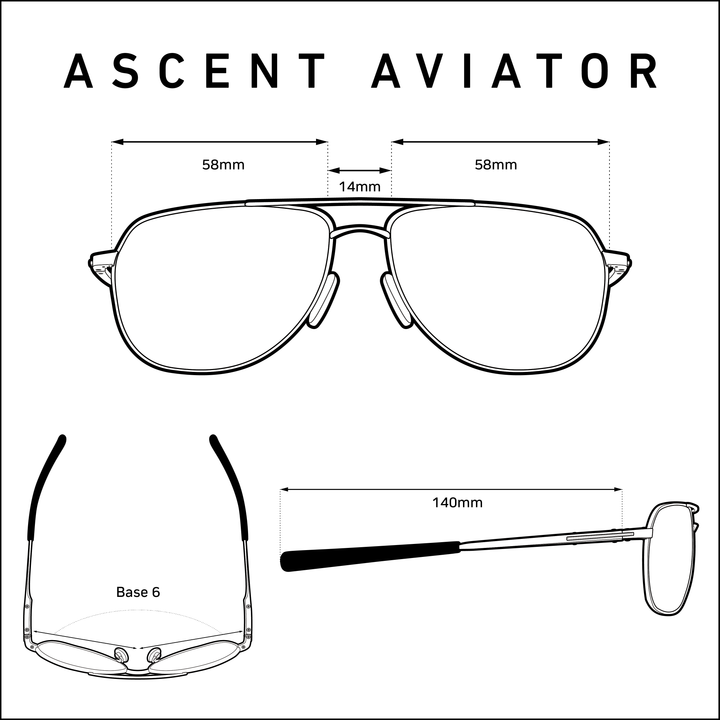 Ascent SKY18 | Pilot Sunglasses