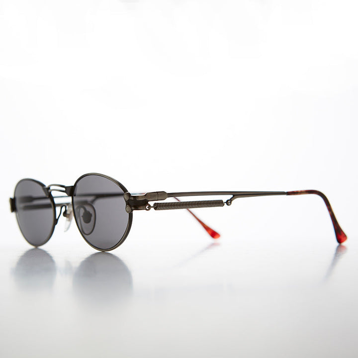 Goth Steampunk Victorian Oval Vintage Sunglass - Maxwell
