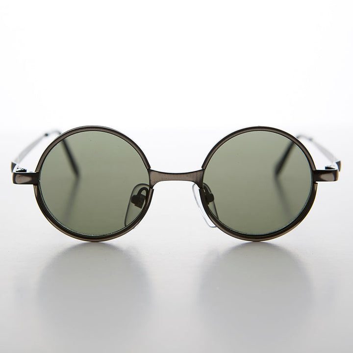 Round Metal Punk Hippie Vintage Steampunk Sunglass - Merlin 1