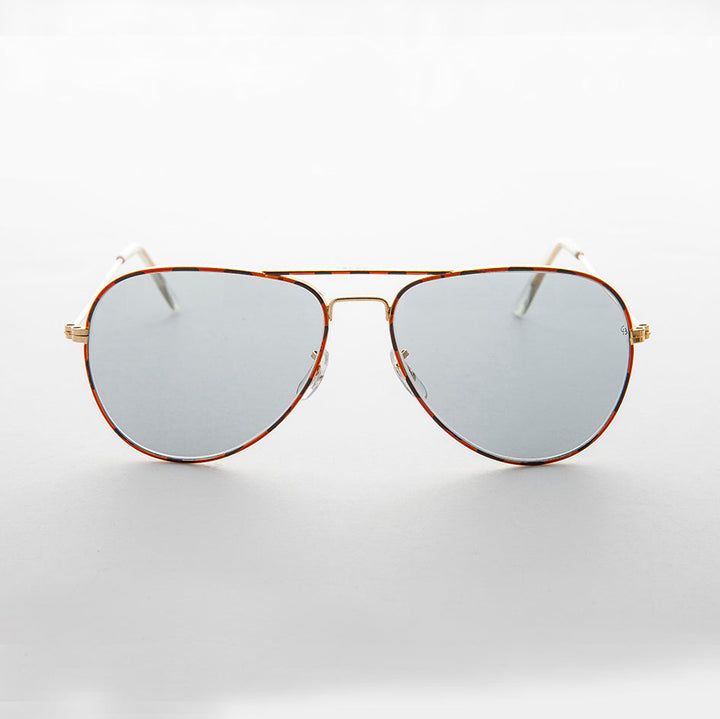 Vintage Aviator Sunglass Glass Photochromic Lens - Merlin 2