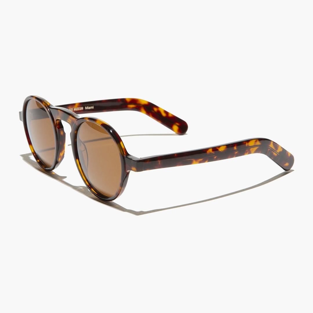 Round Retro Sunglass with Polarized Lens - Miami