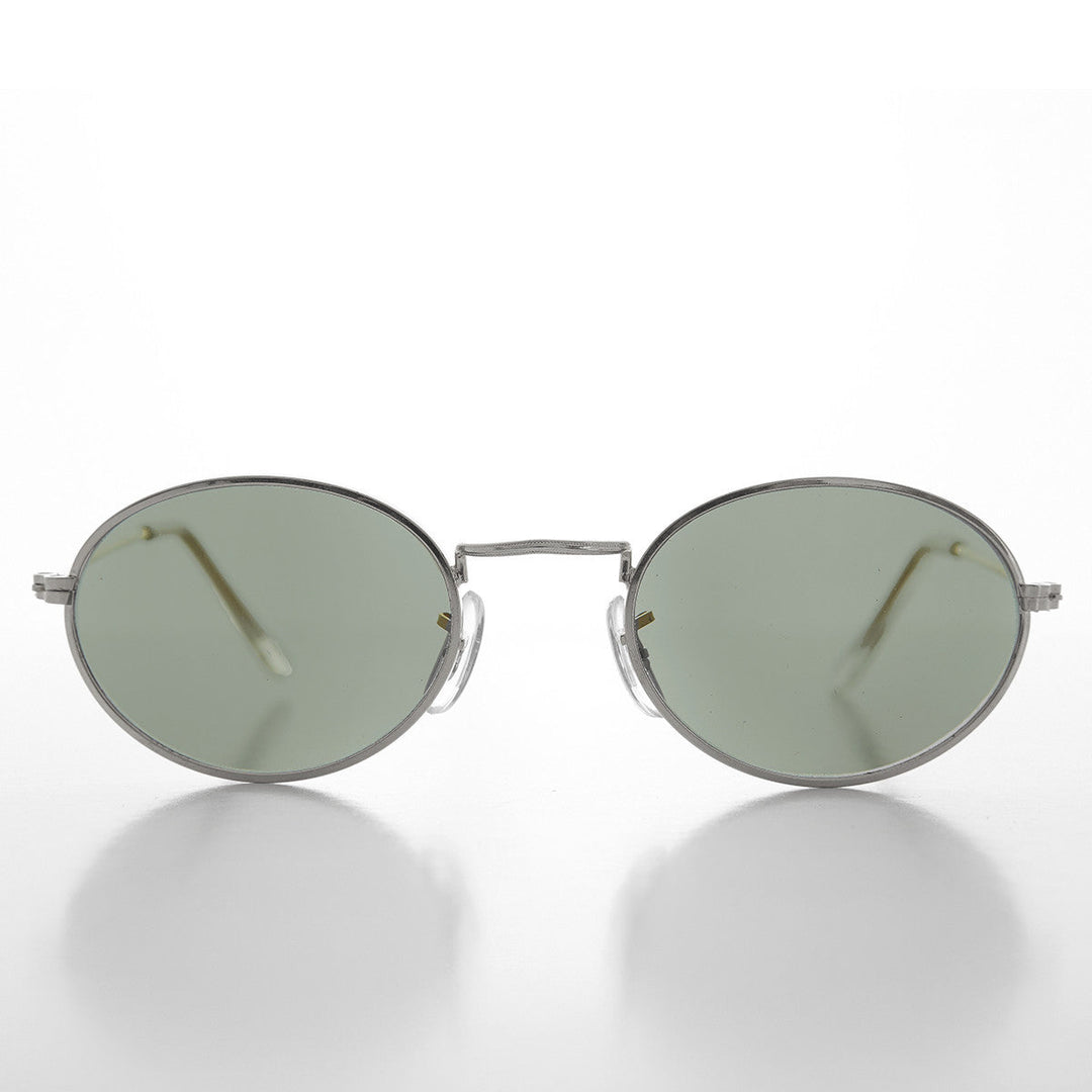 Oval Metallic Frame Vintage 90s Sunglass -Norris