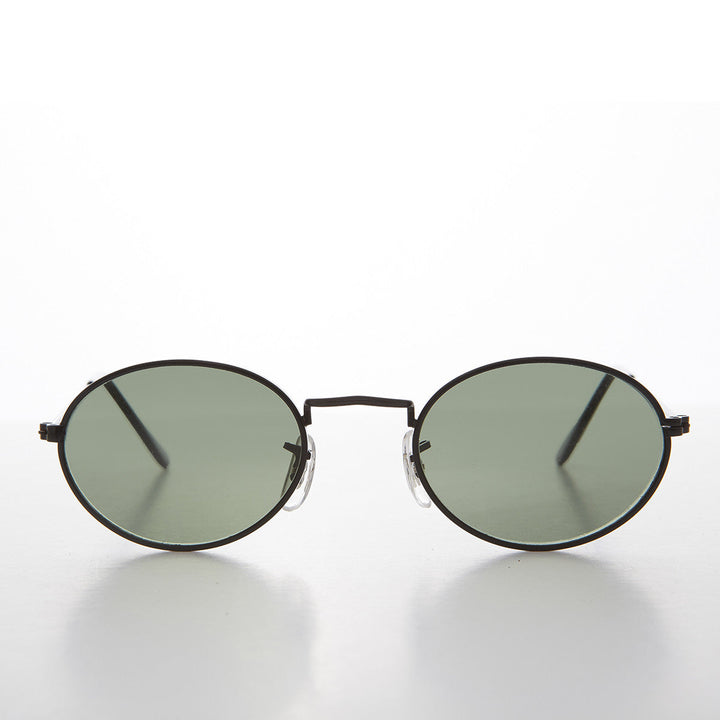 Oval Metallic Frame Vintage 90s Sunglass -Norris