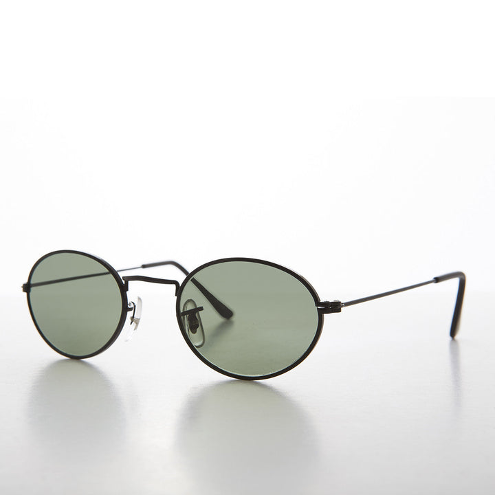 Oval Metallic Frame Vintage 90s Sunglass -Norris
