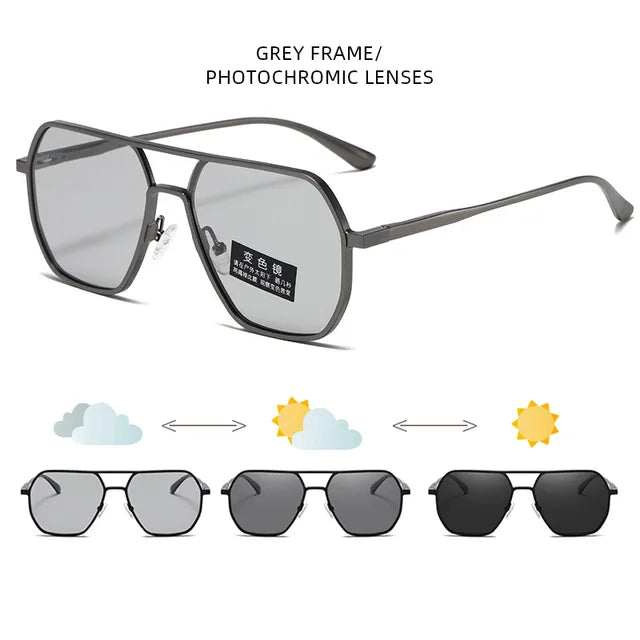 Metal Photochromic Sunglasses