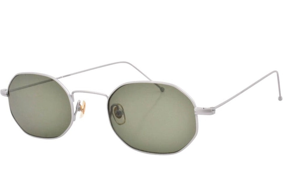 Pluma Silver Oval Sunglasses