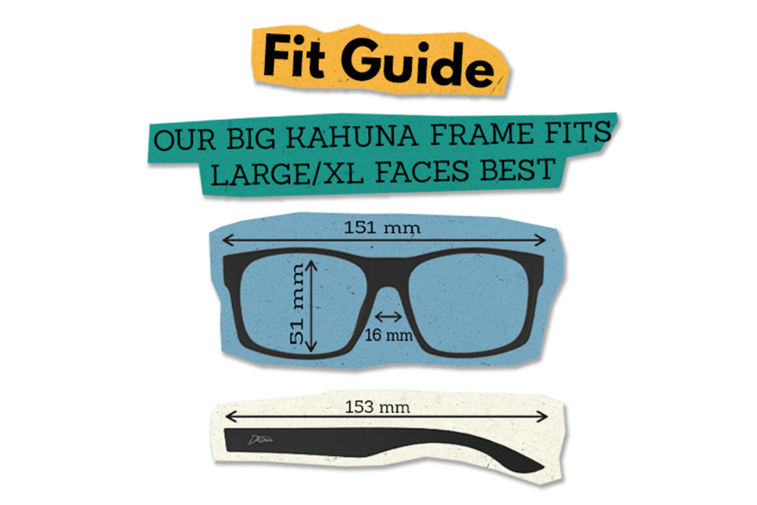 Big Kahuna XL - Driftwood - Sky Blue Polarized
