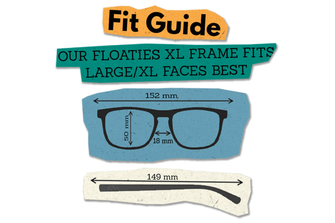 Floaties XL - Matte Black - Pink Lemonade Lens Polarized