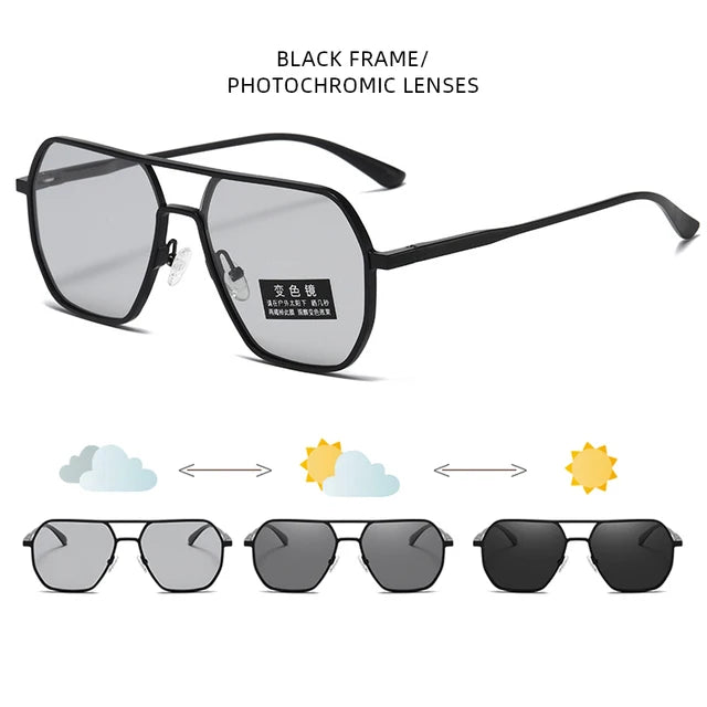 Metal Photochromic Sunglasses