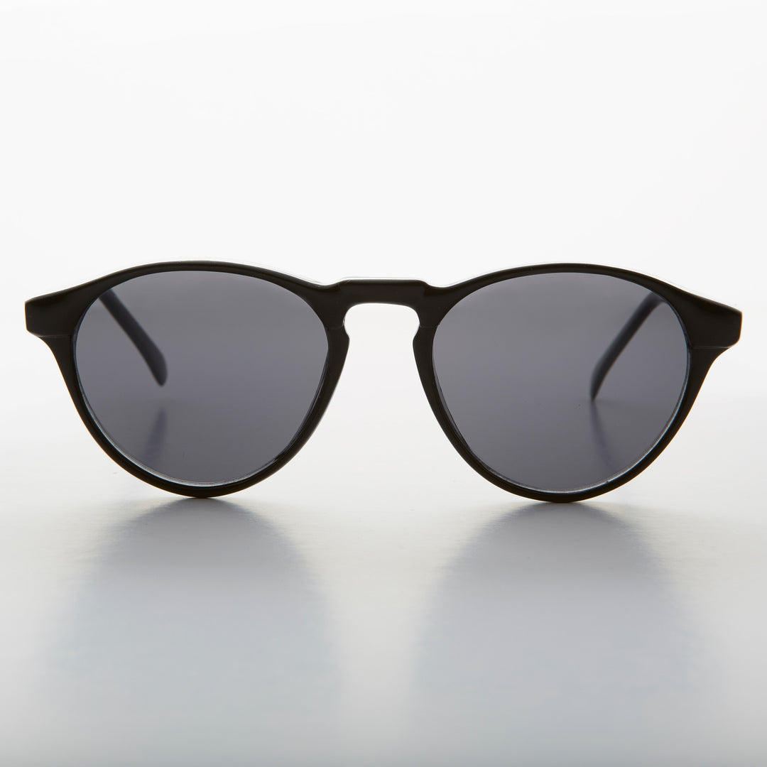 Horn Rim Round Dapper Pantos Vintage Sunglasses - Randy