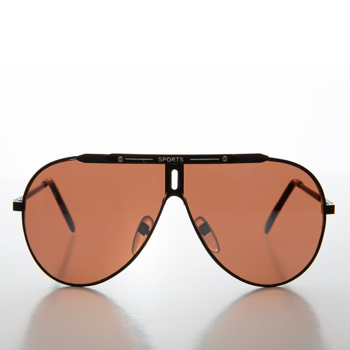 80s Iconic Sport Metal Aviator Sunglass - Rojas