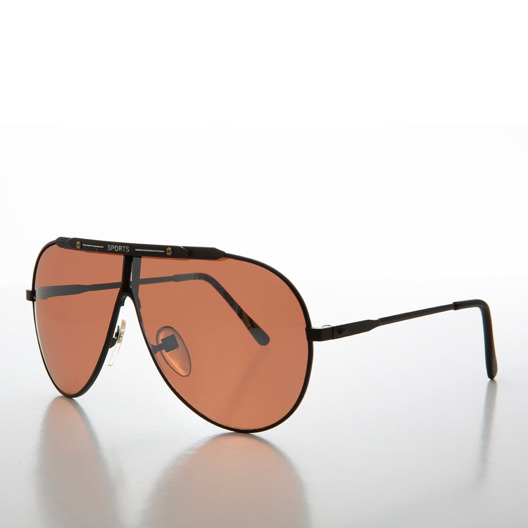 80s Iconic Sport Metal Aviator Sunglass - Rojas